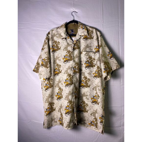 Collection Rawblue Button Up Shirt Hawaiian Mouse Ghost Shadows Men's Size XL - Picture 1 of 3